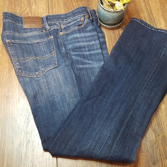 Lucky Brand Jeans Sweet Boot Sz 10 Dark - Picture 1 of 8